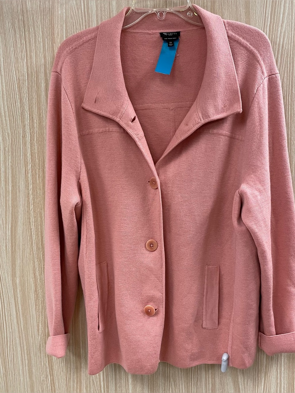 Talbots orange cardigan size 3X